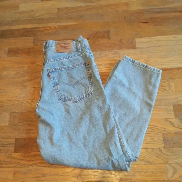 Levi's Other - Levis 560 Jeans Mens 35x29 (Tag 36x30) Loose Fit Tapered Leg Rigid Denim Blue